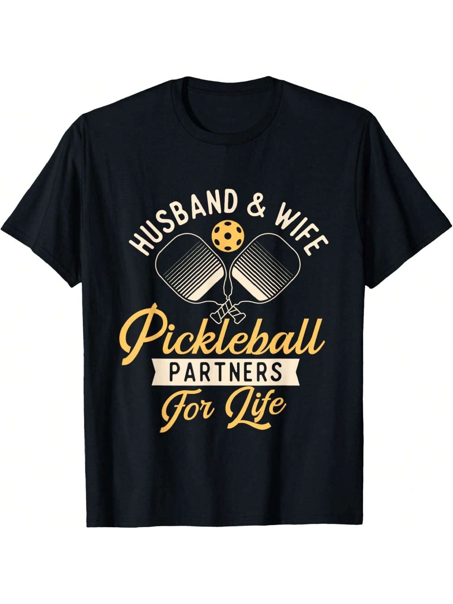 

Husband & Wife - Ouple Pikleball Player Pikleballers T-Shirt S
