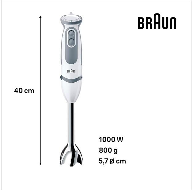 Погружной блендер Braun MQ 5245 WH MultiQuick Set