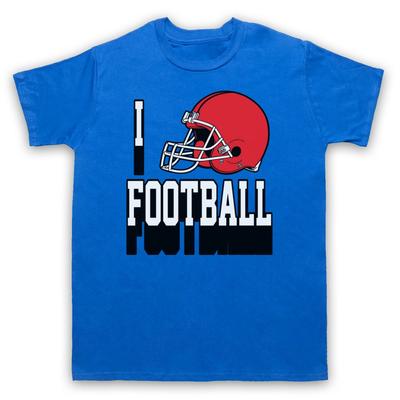 Ich Liebe American Football Nfl Helm Cool Sportliebhaber Herren Und Damen T-Shirt