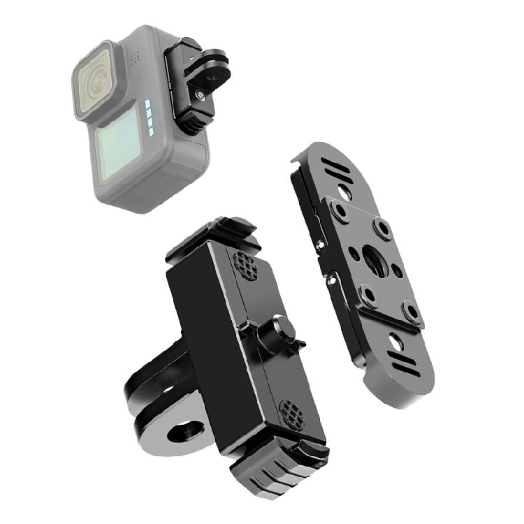 Aluminium Schnellmontagebasis für 12 11 10 9 8 Actionkameras Verriegelungsdesign mit Installationswerkzeugen Schraubendrehersatz