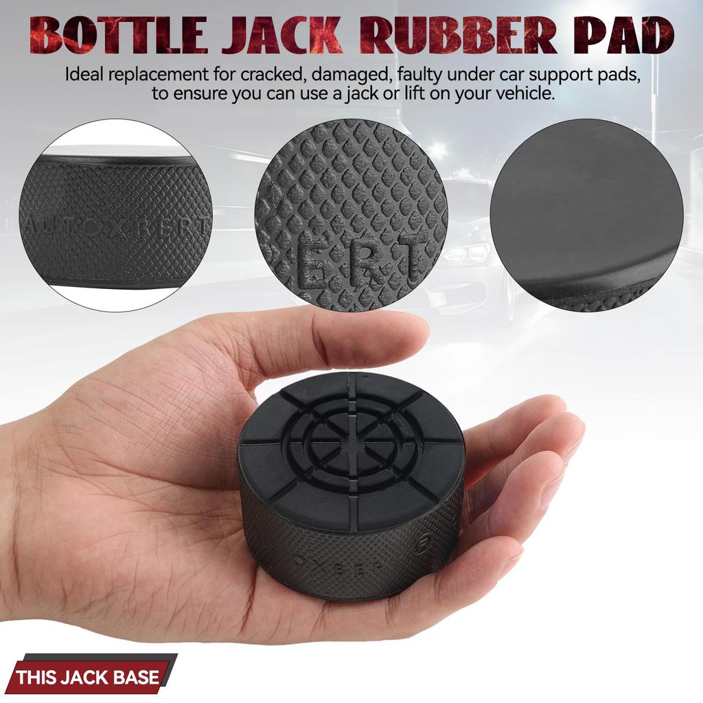 Rubber Jack Pad Lift Car Damage Protection Universal Most 2 Ton Bottle Jack (37mm Recess)