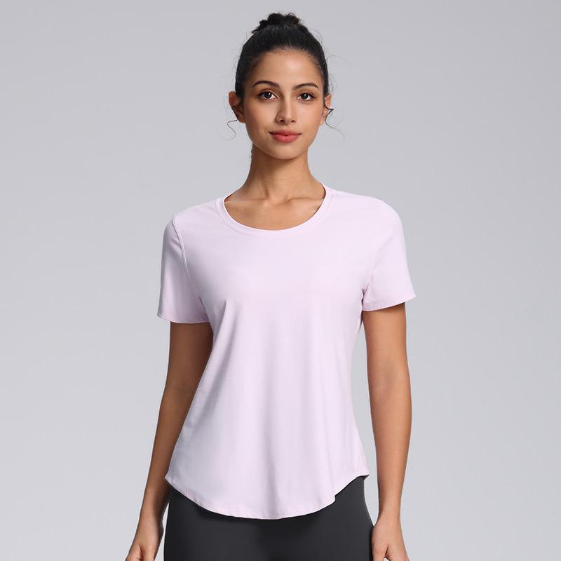 Women's Quick-Dry Slimming Sports T-shirt - Casual Loose Fit for Running & Yoga, Summer Short Sleeve 2026.