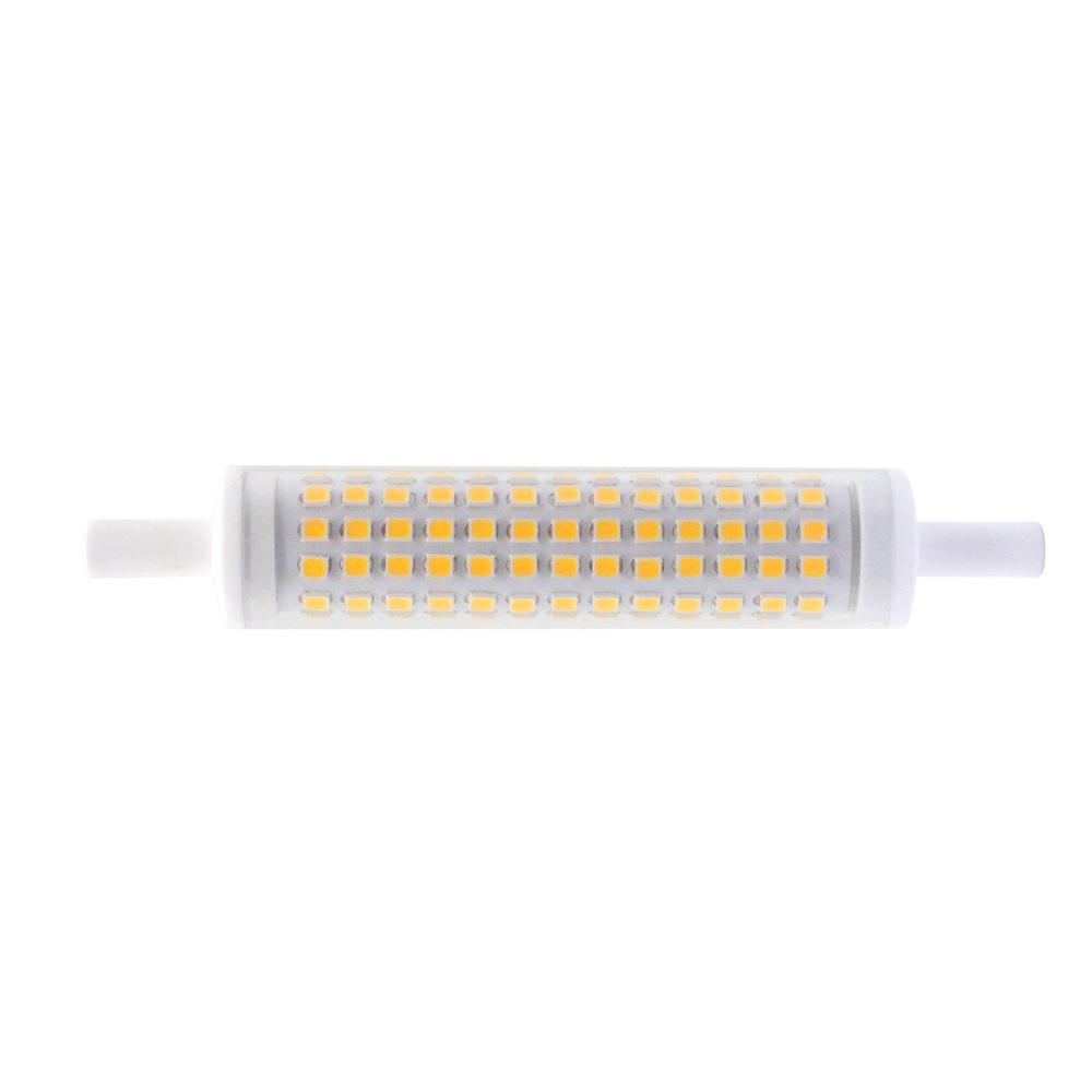 15W LED R7S 118mm Lamp, Replaces 150W Metal Halide, Clear Cover, Dimmable, 20mm Diameter