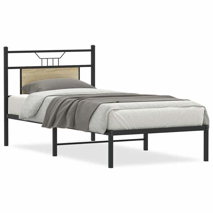 VidaXL Cadre de lit sans matelas chêne sonoma 75x190 cm 4106782