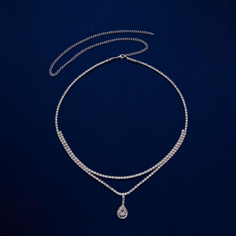 Claw Chain Rhinestone Water Drop Waist Chain Sexy Personality Pendant Waist Jewelry Body Chain Niche Fashion Women'S Chain Belt