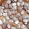 Strong Light Natural Pearl Baroque Square Pearl Loose Bead Bare Bead DIY Earrings Necklace Accessories Spot Batch