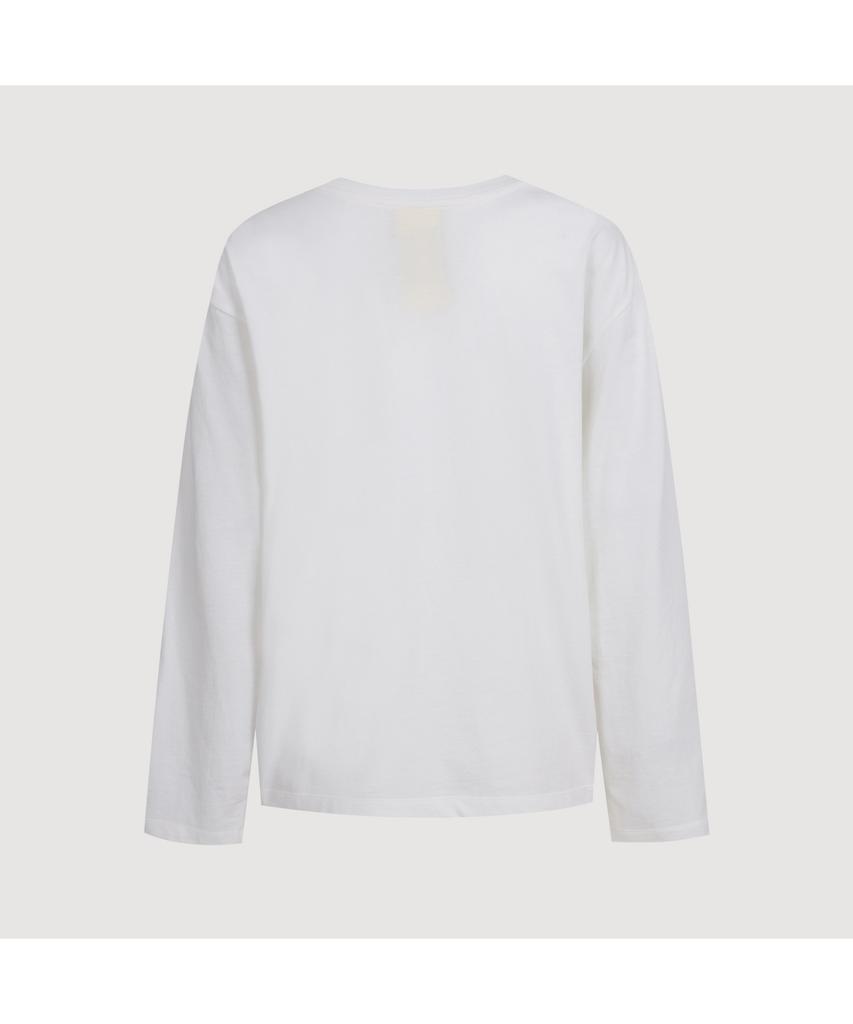 LUCKY CHOUETTE Chouette Point Long Sleeve T-Shirt (White) Lftas25270Whx