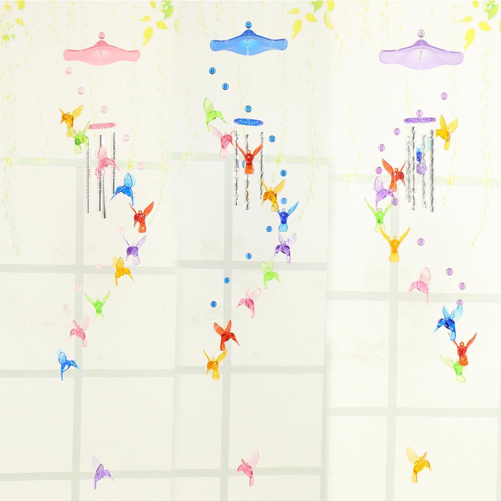 Hummingbird Windchime Charms Handmade Courtyard Decorative Windbell Pendants Art Crafts Ornaments Birthday Gifts Yard Decoration