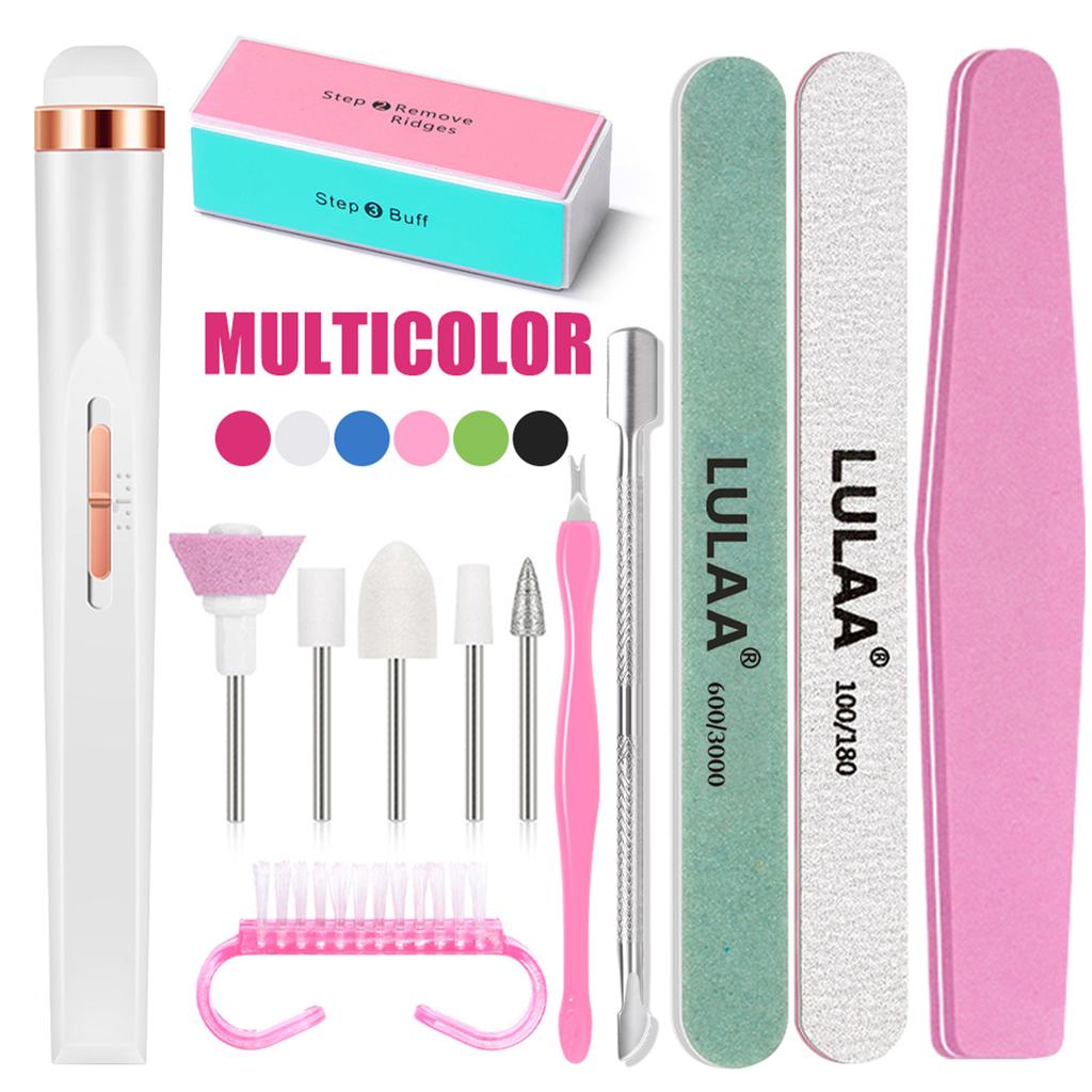 YIKOOLIN USB  Professional Nail Art Set with UV LED Nail Lamp Dry Charging Dual Purpose Nail Drill Acrylic Starter Set