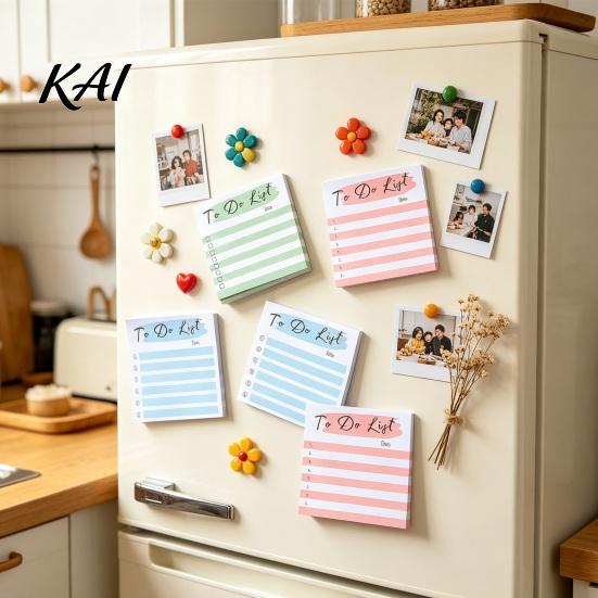 Student Study Organization Striped Planning Sticky Notepads, Task Memo Pads, Removable Creative Notepads Self-Adhesive Note Paper for Daily