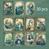 30 pcs Vintage aesthetic Underwater world theme material paper Decorative Diary Album Background paper Junk Journal Supplies