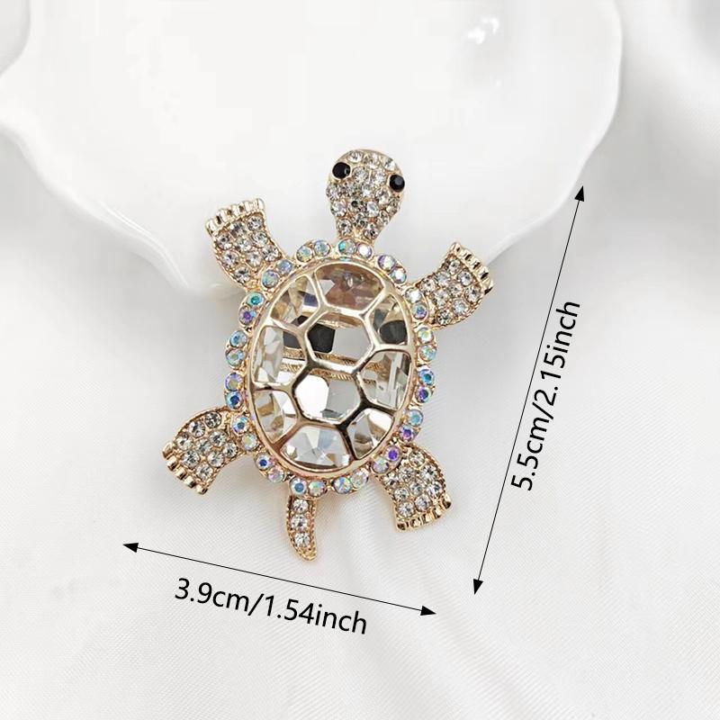 Trendy Personalisierte Schildkrötenförmige Brosche Kreative Schöne Tierbrosche Party Casual Brosche Kleidungszubehör Geschenke