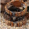 BOBO BIRD Pair Wooden Watches with Gift Box, Analog, Japanese Quartz Movement, Chronograph, Lightweight, Date Display, Stopwatch, Men's, Women's, Coup