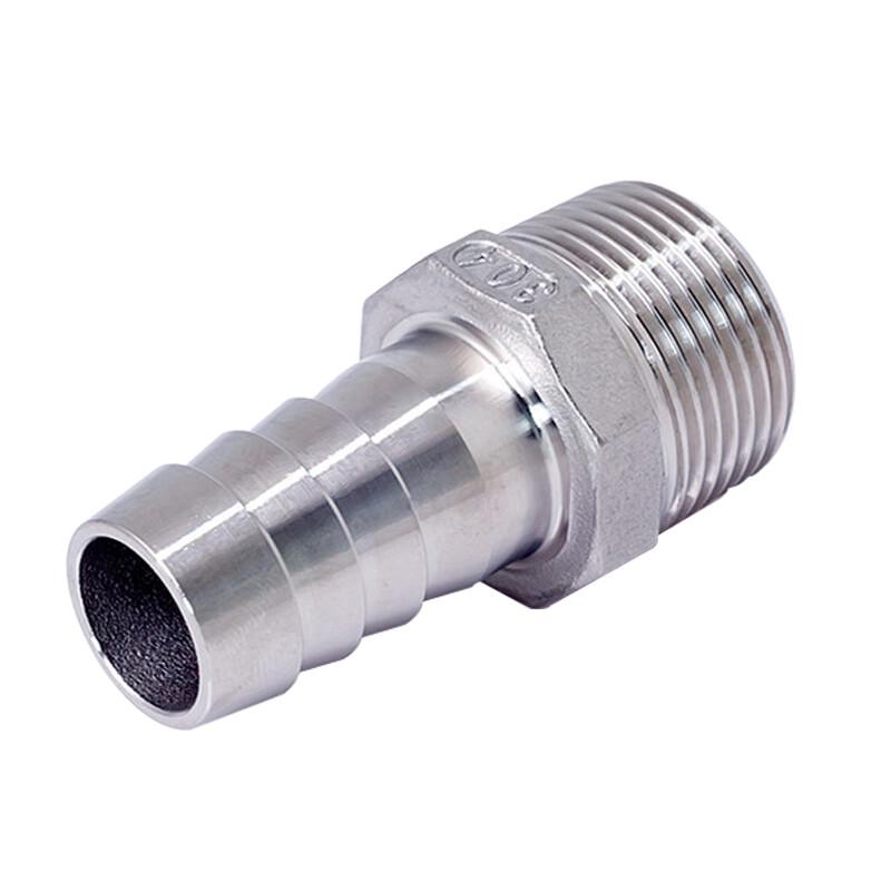 304 Stainless Steel Hexagonal Barbed Hose Connector