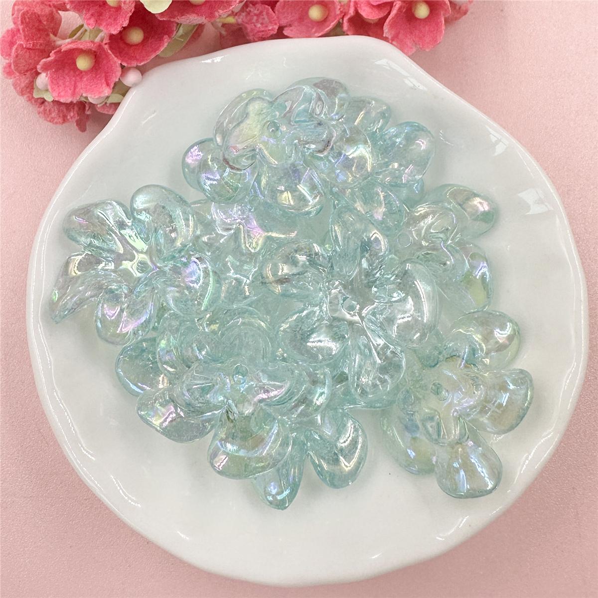 

Материал ручной работы DIY Цветочные бусины 22,5*23,5 мм Цепочка для мобильного телефона 10 шт. Чехол для телефона Аксессуары для волос Акриловые аксессуары ручной работы Аксессуары синий