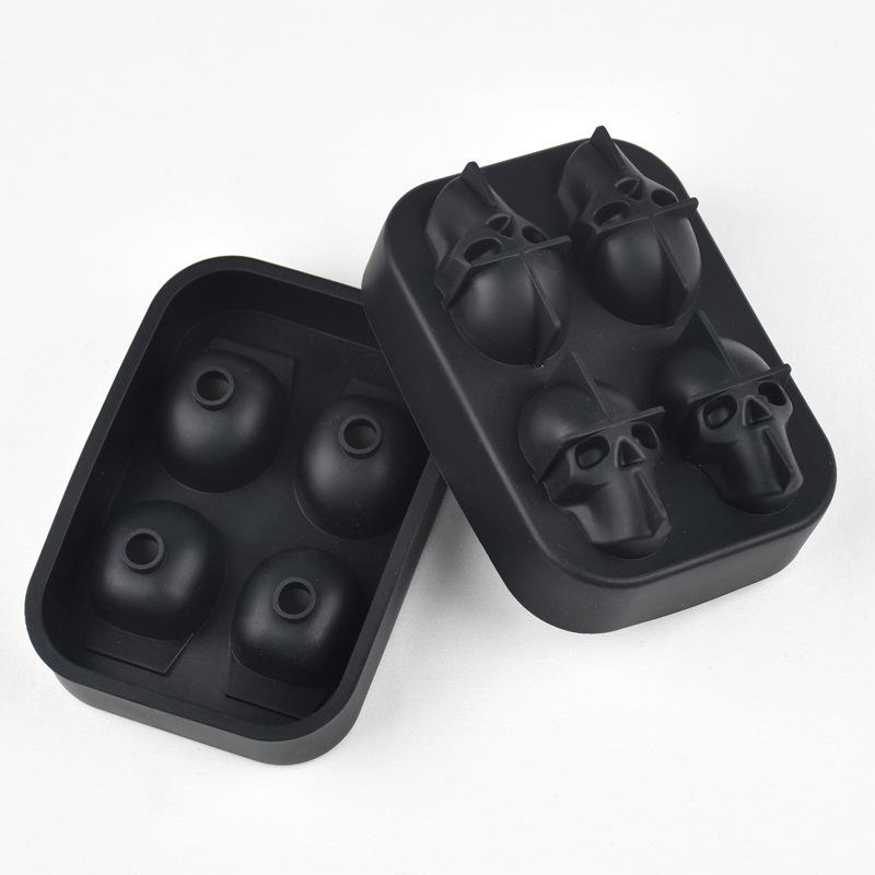3D craniu cap gheață cub mucegai Halloween craniu în formă de whisky vin tavă Maker bar petrecere consumabile silicon gheață tavă gheață cutie gheață mucegai