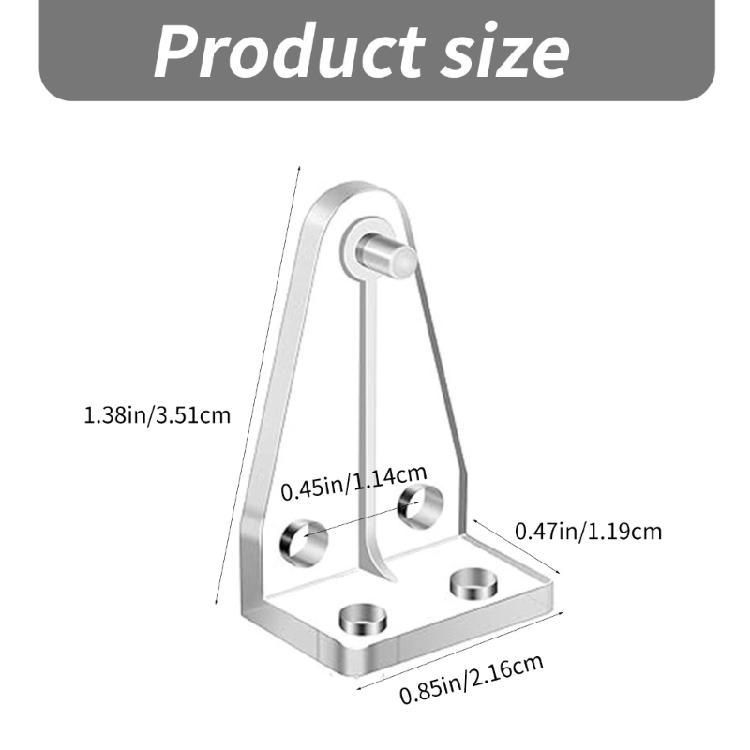 12/24Pcs Blinds Bottom Hold Down Brackets Clear Rails Holders Clips for Home Decors Use Window Curtain Accessories