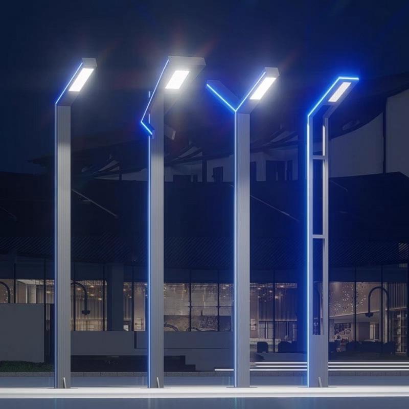 3-Meter 7-Shaped Aluminum LED Solar Street Light for Parks