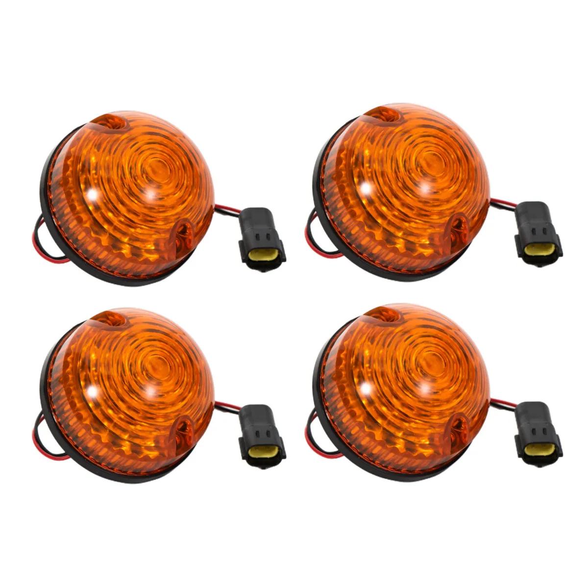 

4 шт. Для Land Rover Defender 90 110 Полный апгрейд Светодиодный 73 мм Указатель поворота Боковой габаритный огонь Указатель поворота Янтарный