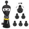 Golf Club Head Cover Ninja Specification Golf Wood Cover Set Golf Driver Cover Fairway Hybrid Head Cover Made of High Quality Leather For Women and