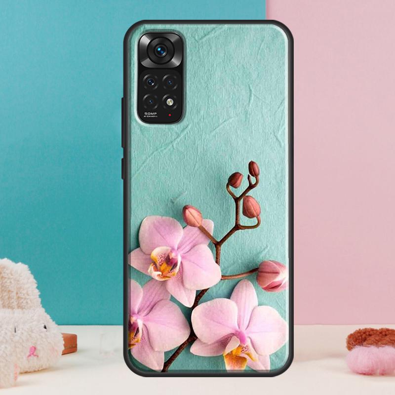Orchid Flowers Colorful Case For Xiaomi Redmi Note 13 12 Pro 14 11 9 10 9S 10S 11S 12S Redmi 14C 13C 10C 12C Cover