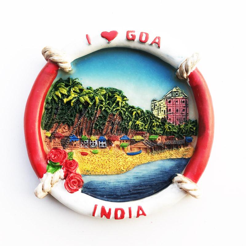 India Goa Travelling Souvenirs Fridge Magnets Home Decoration Wedding Birthday Gifts Photo Wall Magnetic Stickers