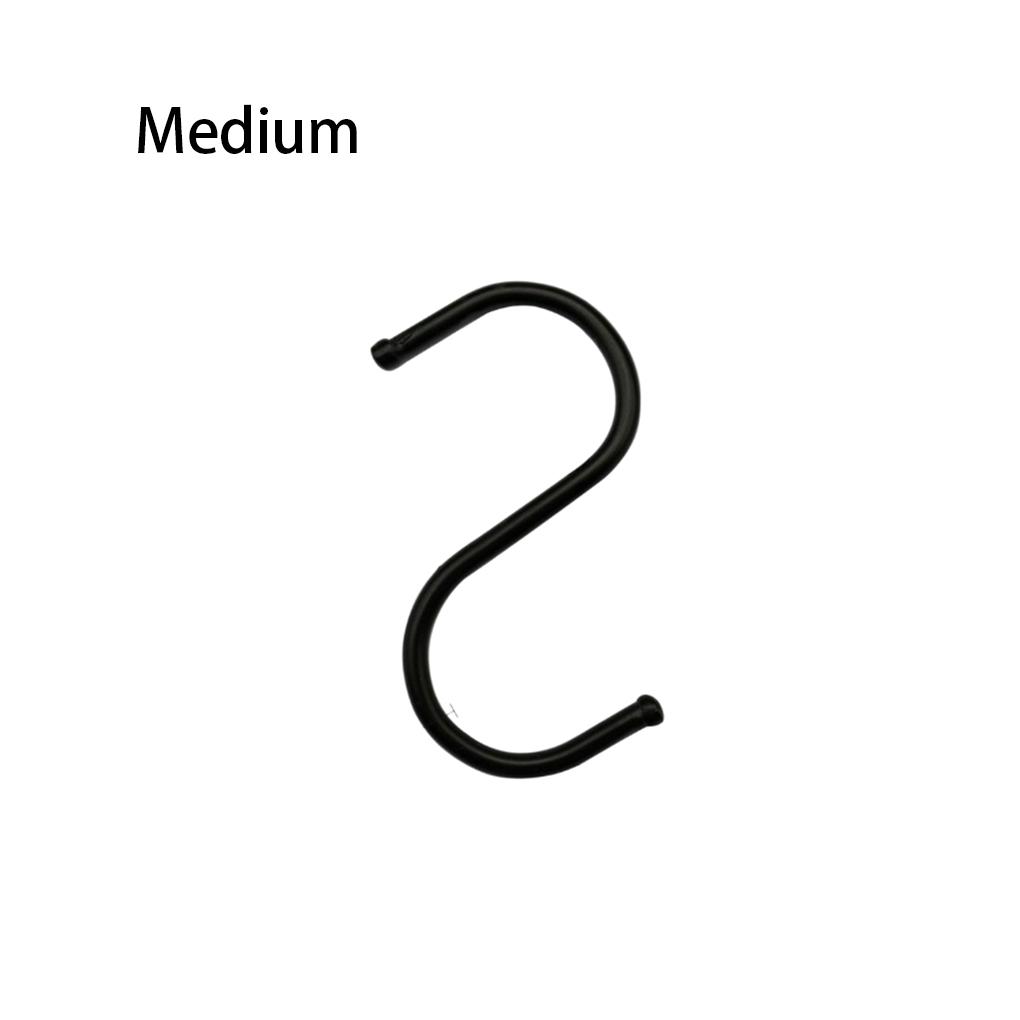 Schwarze S-förmige Metallhaken zum Aufhängen, Handtuch- und Mantel-Organizer, Türgeländer-Aufhänger, Aufbewahrungswerkzeuge für Zuhause, Badezimmer, Büro