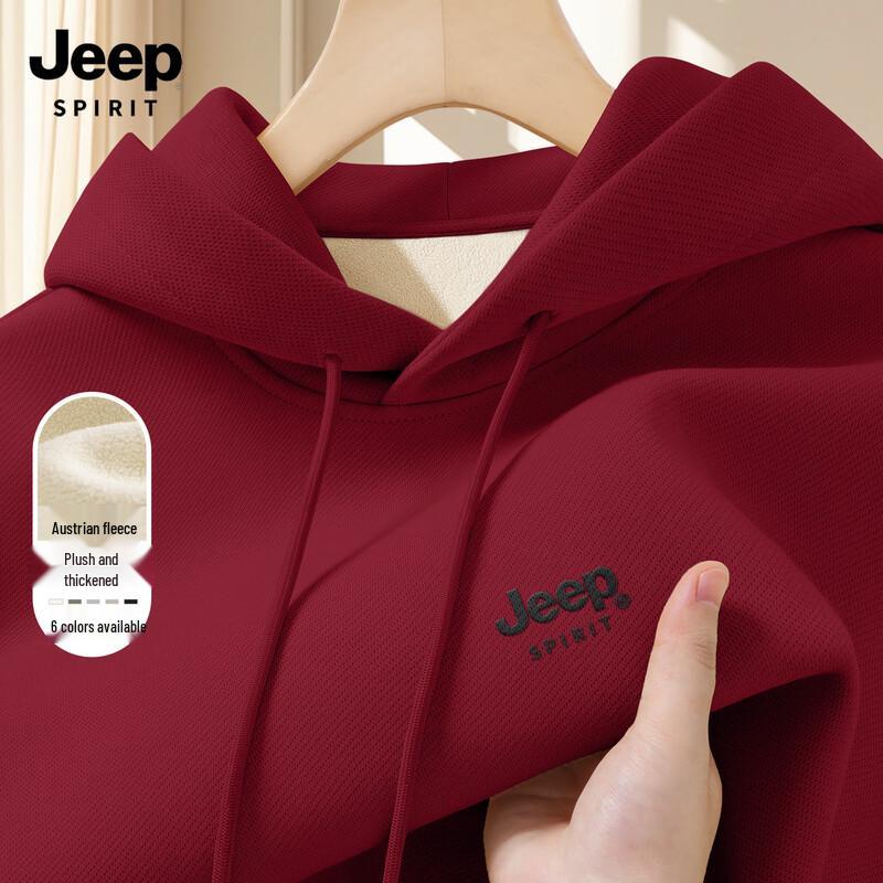 JEEP SPIRIT Men's Hooded Fleece Sweatshirt