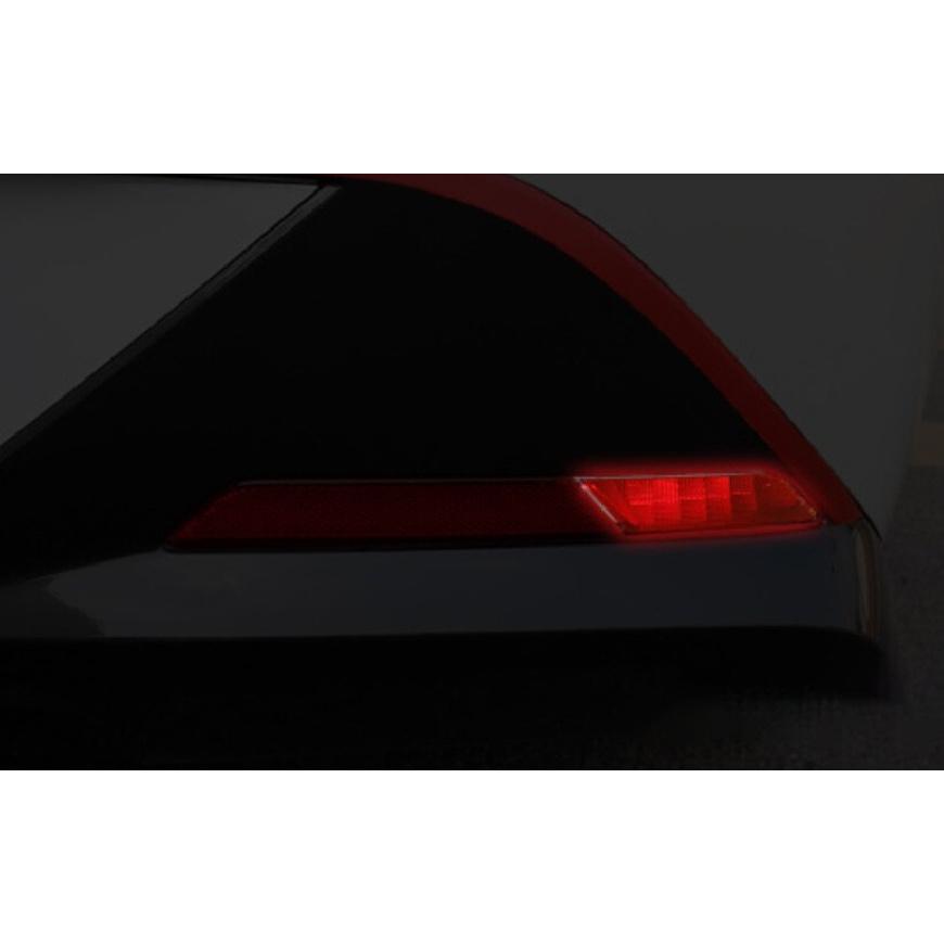 PVC Red Rear Fog Lamp Light Strip Trim 2PCS For Hyundai Sonata 2020 2021-2025