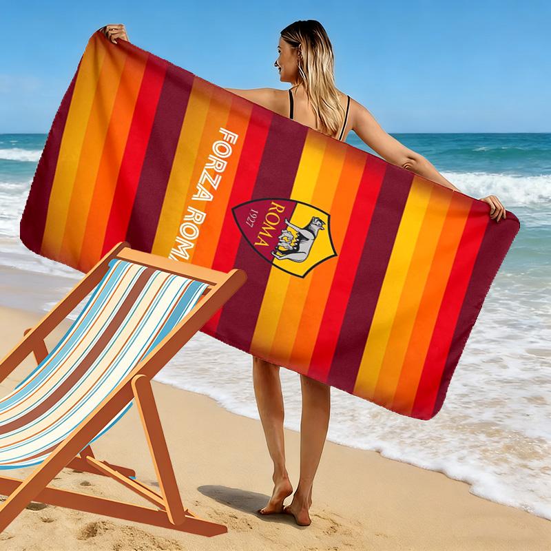 AS Roma Print Beach Towel, Large Soft Quick Dry Towel for Beach Camping Swimming