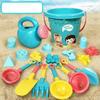 23PCS Summer Beach Set Toys For Kids Digging Sand Plastic Bucket Watering Bottle Shovels Children Beach Water Game Toys Tools