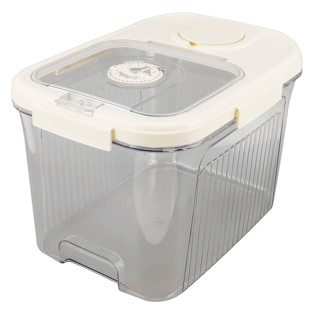 Rice Container Kitchen Dry Food Rice Storage Box Multipurpose Airtight Rice Bucket with Cup for Cereal Flour