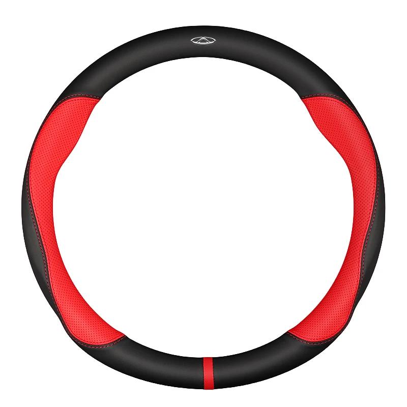 For Chery Tiggo 7 Pro Plus Tiggo 8 Plus Tiggo 5X Pro Car Steering Wheel Cover 9 Colors PU Leather Non-slip Auto Accessories