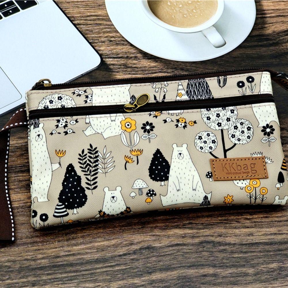 Cartoon Animals Storage Bag Large Capacity Money Pouch Korean Cosmetic Bag  Female