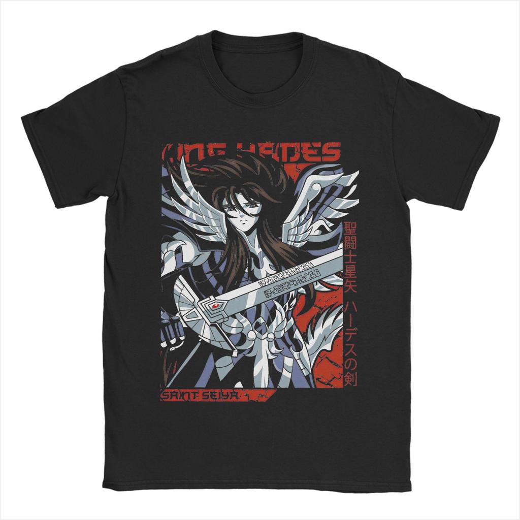 Knights Of The Zodiac Unisex Unisex T Shirts Anime Vintage Tee Shirt Short Sleeve Crewneck Tshirt Cotton Graphic Clothes