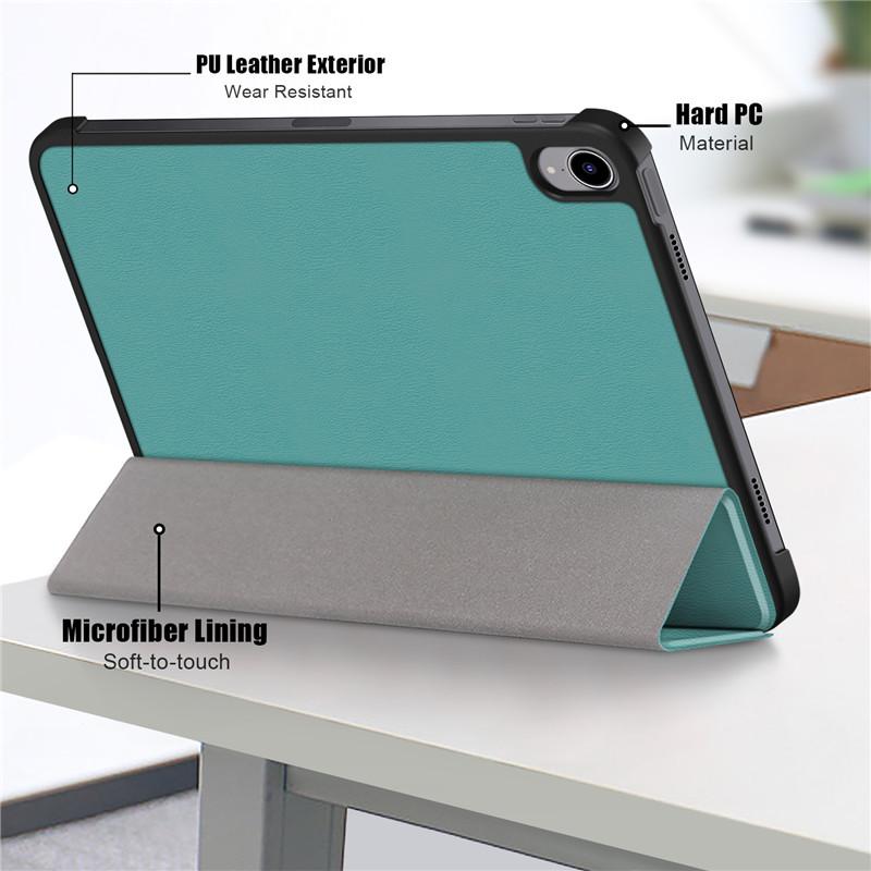 Tablet Case For IPad 10th Generation 2022 Case PU Leather Tri-Folding Stand Smart Folio Shell For IPad 10.9 10 9 Inch A2757 Case Cover Kids