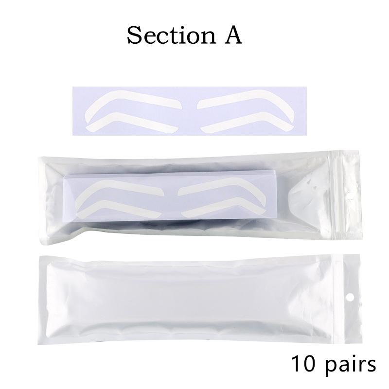 

10 пар одноразовых трафаретов для дизайна бровей, трафарет для окрашивания бровей, аэрография, вспомогательная наклейка для придания формы бровям