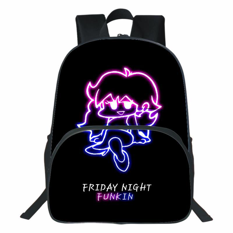 Friday Night Funkin Backpack Friday Night Funkin Printed Backpack Anime Large Capacity Boys and Girls Student Travel Backpack