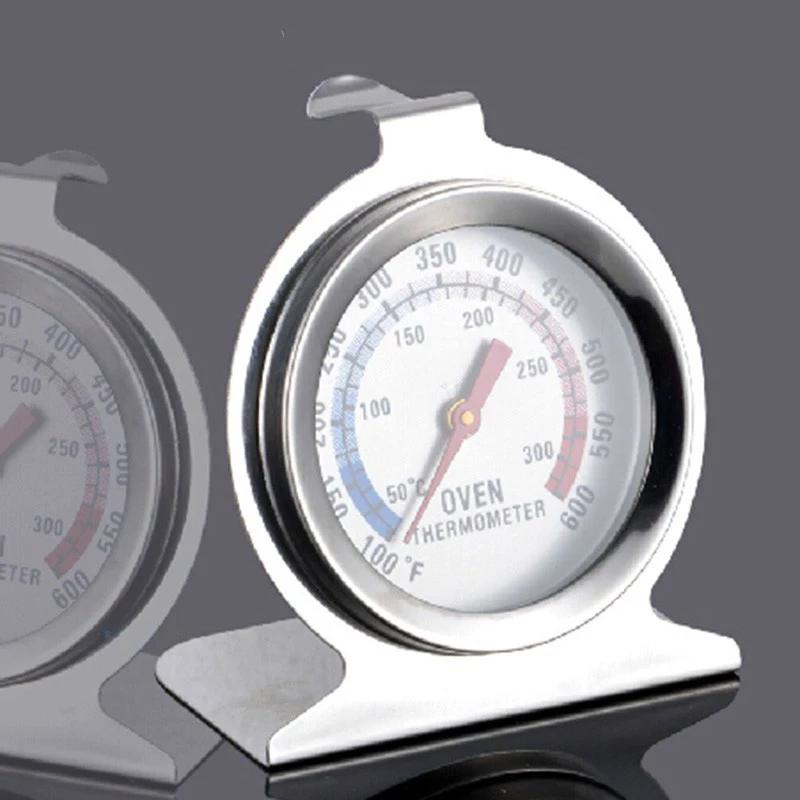 50-300°C Küchenthermometer für Ofen Lebensmittel Fleisch Temperaturfühler Stand-Up Zifferblatt Edelstahl Kocher Backzubehör