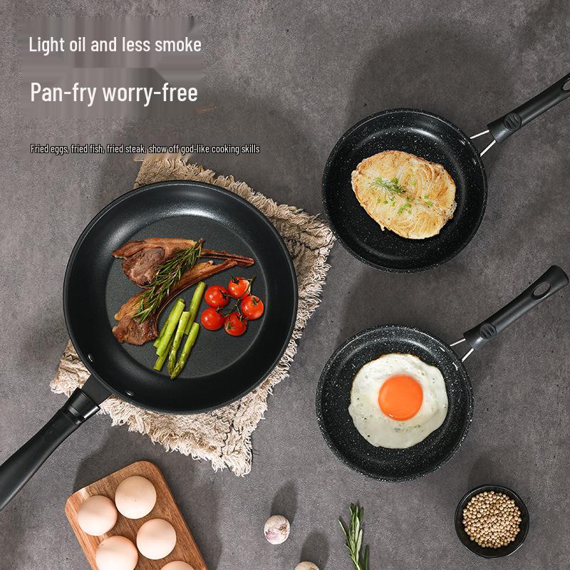 Frigideira Antiaderente de Pedra Maifan para Fogões a Gás e Indução - Perfeita para Panquecas, Ovos e Bife