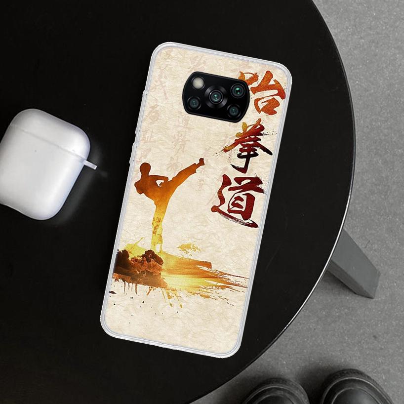 Kungfu Taekwondo Phone Case Cover for Xiaomi Poco X6 X5 X7 Pro F7 Ultra Redmi 15C 15 13C 13 12C 12 10C 10 10A 9C 9A 9T 9 Coque P