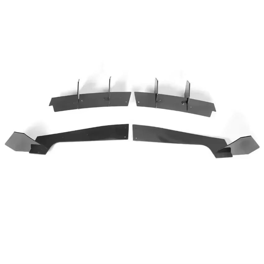 Car Rear Bumper Diffuser Fit For Ford Mustang 2018 2019 2020 2021 Body Kit Black Clip installation ABS Plastic