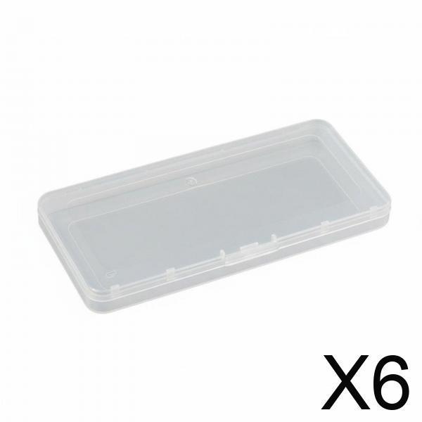 , Compact Clear PP Organizer Boxes with Secure Closure for Business Cards, Crafts