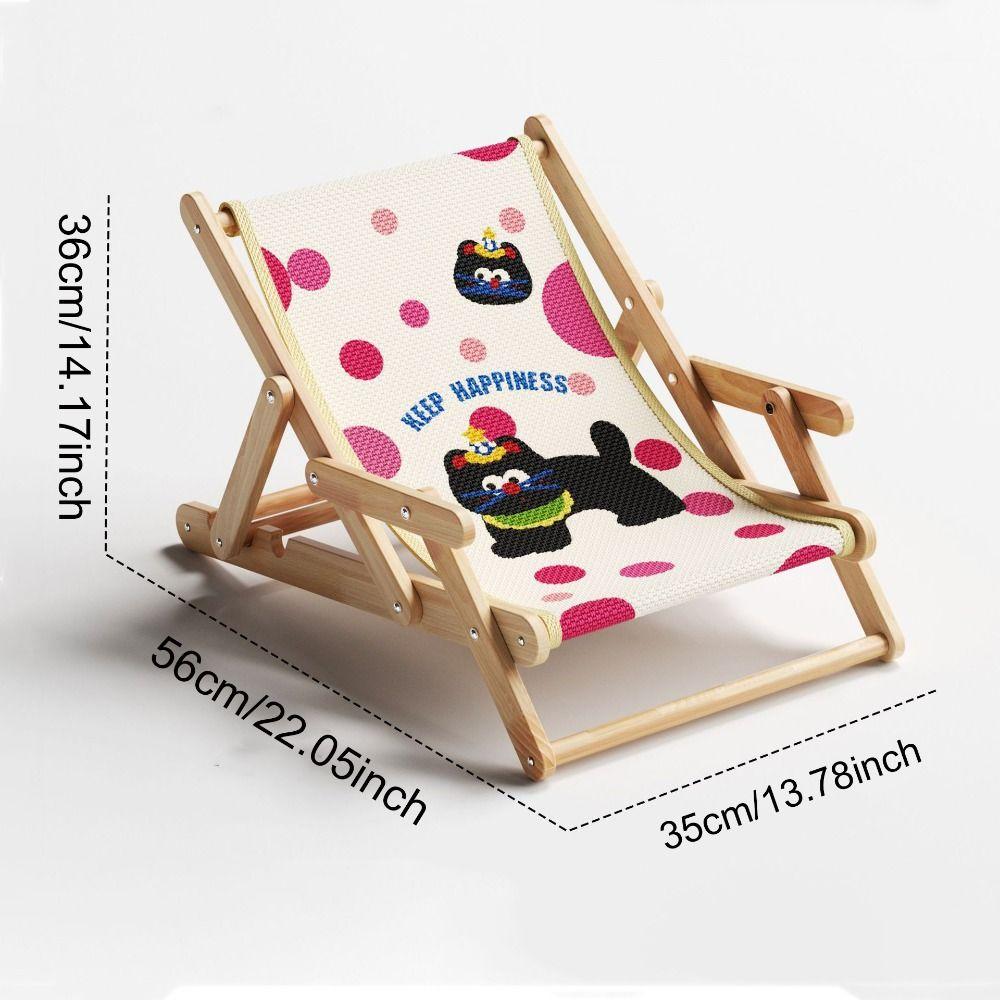 Foldable Pet Sofa Bed Solid Wood Cat Scratch Board Durable Cat Rocking Chair  Cat Climbing