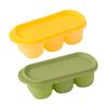 Silicone Ice Cube Tray Three Compartment Twist Release Ice Mold Food BPA-free Grade Safe Ice Cube Maker