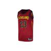 Gilet da Basket Retro SW Fan Edition Cleveland Cavaliers Rosso Vino rosso Uomo 903978-677