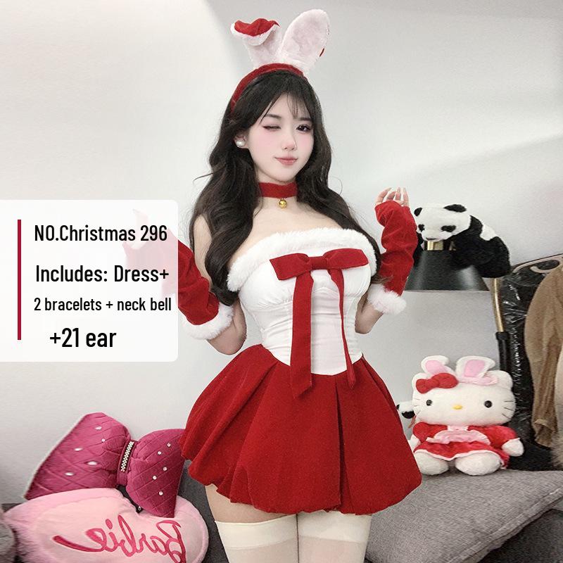 2024 Women's Sexy Christmas & New Year Costume - Little Devil Performance Outfit for Social Media Influencers