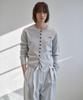 GRIDAJ Cotton Blend Belted Pants _ Light Gray
