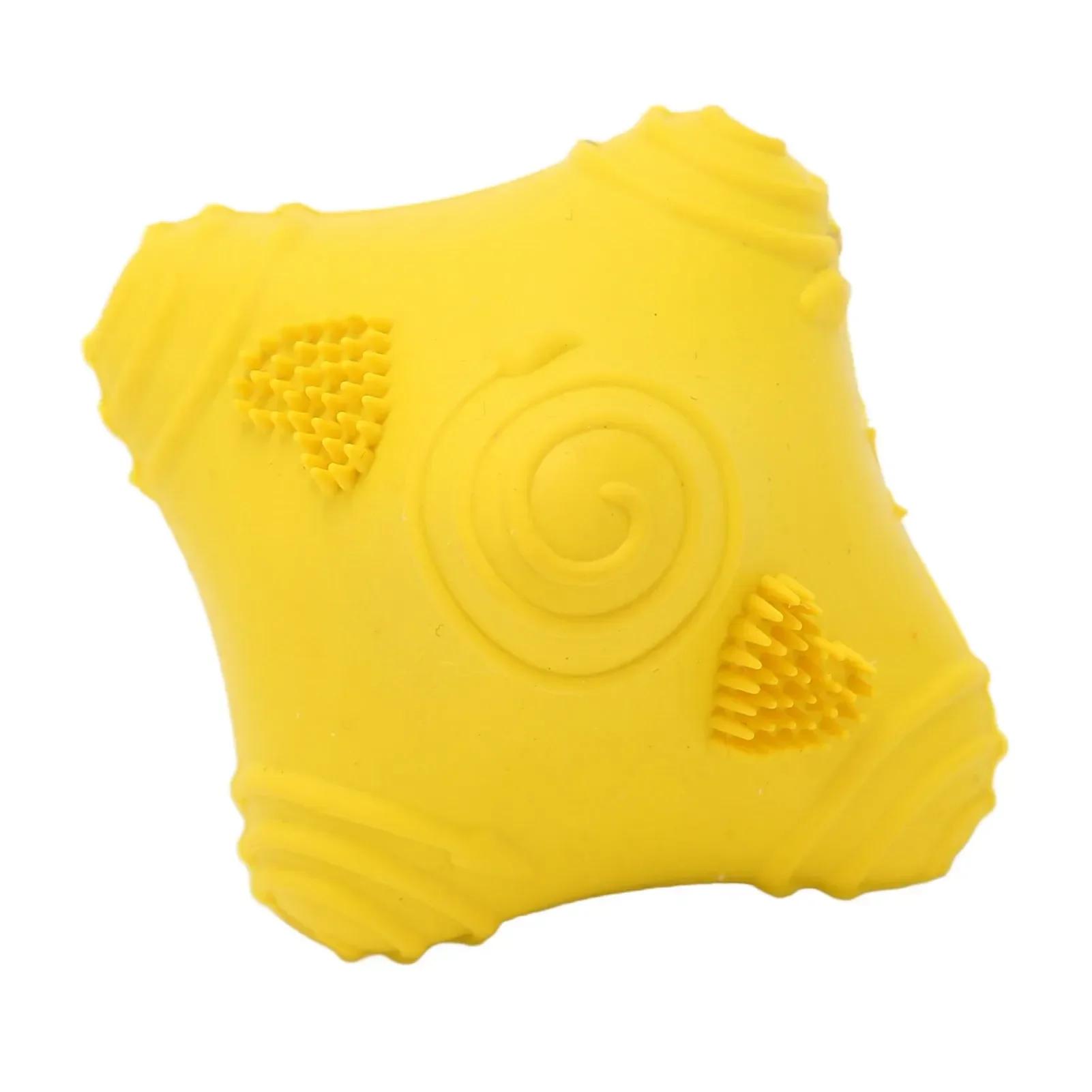 

Rubber Pet Chew Toy Interactive Fun High Resilience Bite Resistance Teeth Grinding Dog Chew Toys For Dogs Pets жовтий