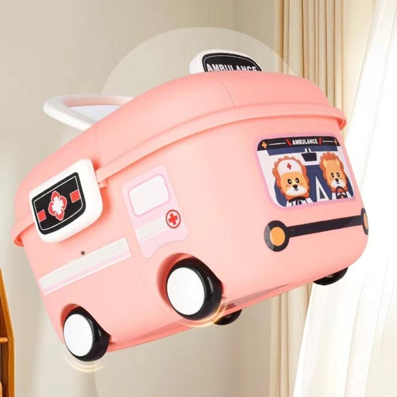 Kinder Rollbox mit Griff Abgerundete Ecken für Baby Spielzeug Organisation und Spiel